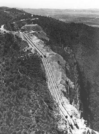 Estado de las obras del canal para el trasvase Tajo-Segura (1974)