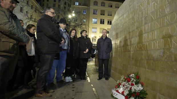 Acto celebrado recientemente en recuerdo de las víctimas del atentado de ETA contra un autobús de la Academia General Militar, ocurrido en 1987