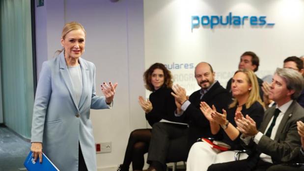 La presidenta de la Comunidad y candidata a presidir el PP de Madrid, Cristina Cifuentes