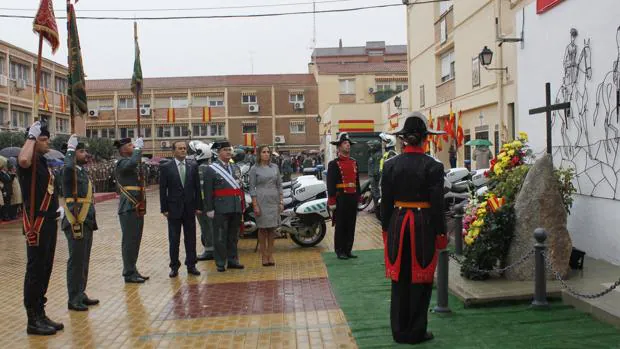Homenaje a los caídos, el 12 de octubre de 2016, en la comandancia de Toledo