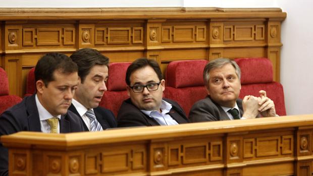 Los diputados del PP Velázquez, Robisco, Núñez y Cañizares