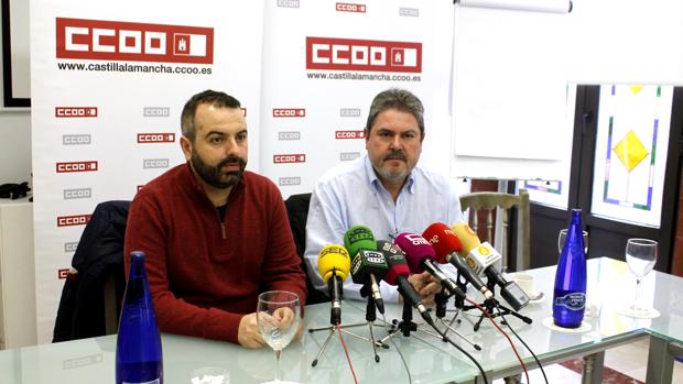 Despedida del secretario provincial de CCOO, Jesús García Villaraco, y presentación de la candidatura de José Luis Arroyo Sánchez