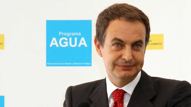 Zapatero, durante la presentación del «Programa Agua»