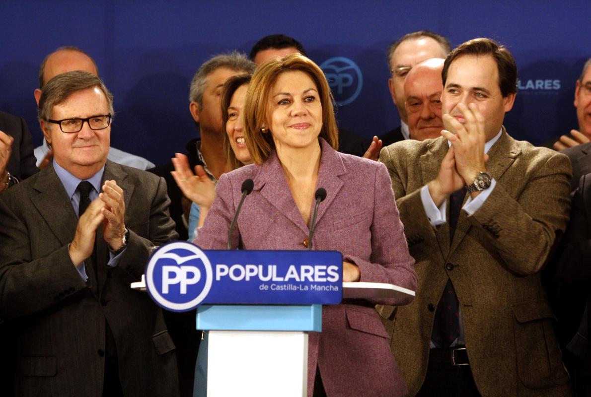 Cospedal en la presentación de su candidatura a la Presidencia regional del PP