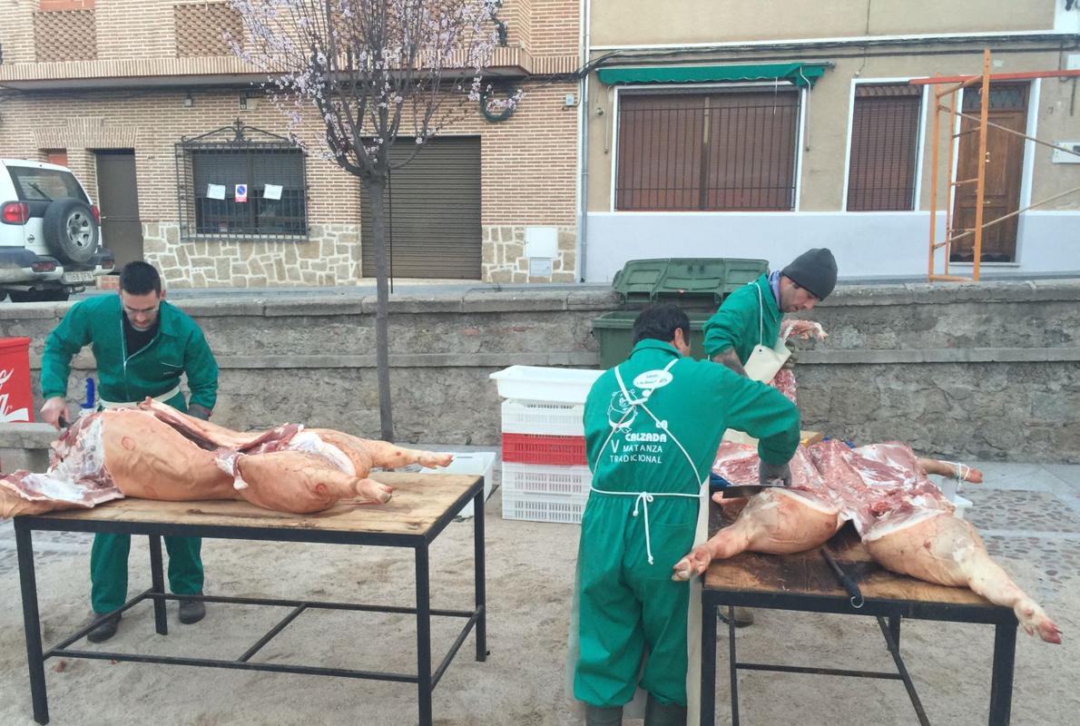 Imagen de la matanza del año pasado en la plaza de La Calzada