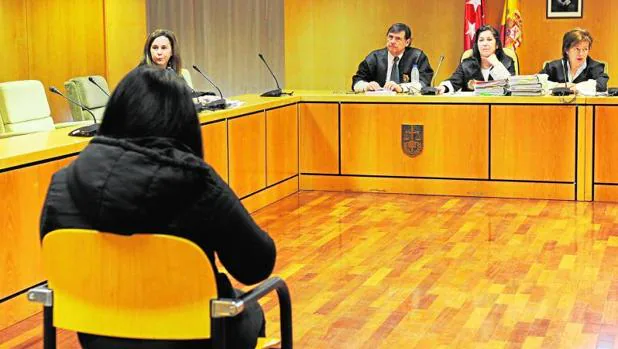 La procesada, en el juicio celebrado en la Audiencia Provincial de Madrid