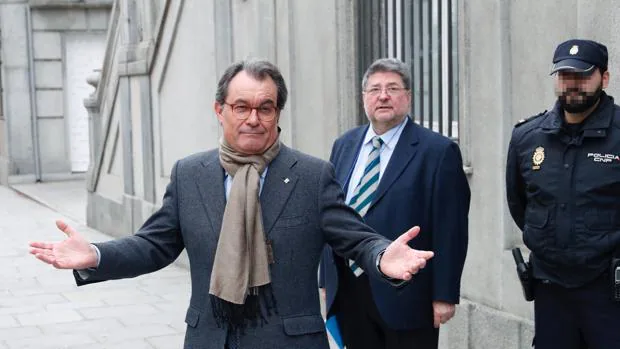 Artur Mas, el pasado martes, a su salida del Tribunal Supremo