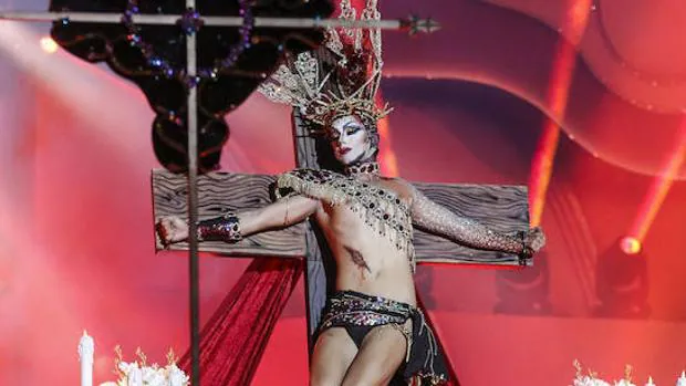 La Drag Queen disfrazada en el carnaval de Las Palmas