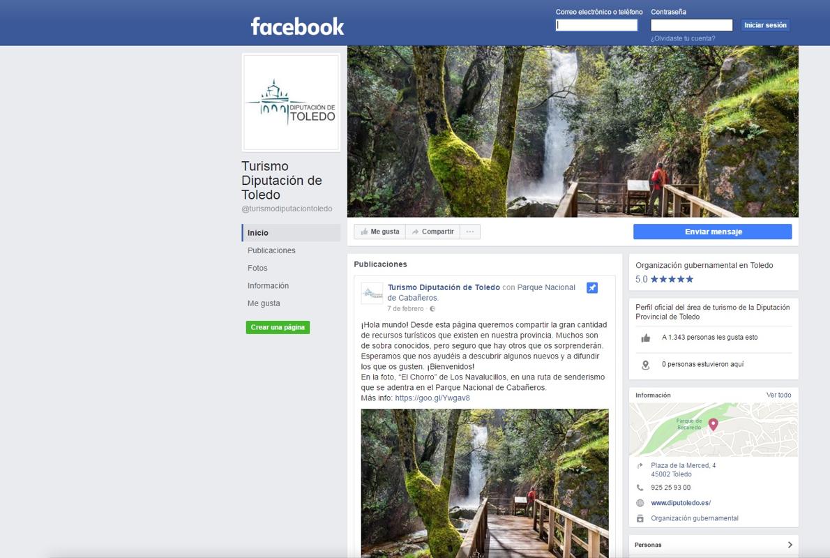 Página de Facebook «Turismo Diputación de Toldo»