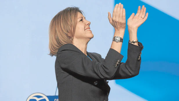 La ministra, secretaria general del PP y presidenta del PP de Castilla-La Mancha, María Dolores de Cospedal