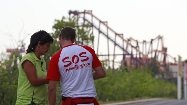 Imagen tomada en el parque el día que se registró el accidente