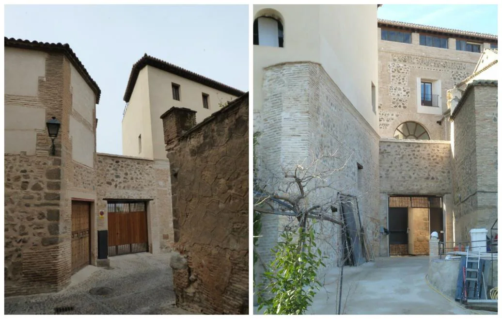 Vistas exterior e interior del adarve a las murallas situado entre los conventos de los padres carmelitas y de las clarisas