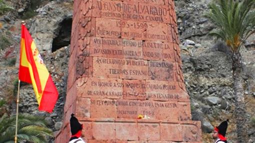 Monumento a Don Alonso Alvarado en la capital grancanaria