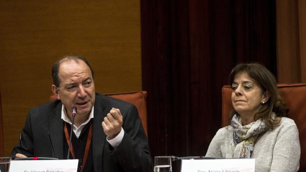 Vicent Sanchis, durante su comparecencia en el Parlament la semana pasada