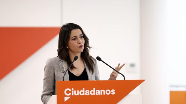 Inés Arrimadas, portavoz de Ciudadanos