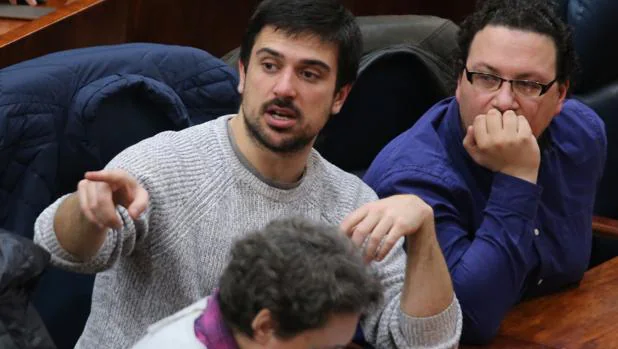 Ramón Espinar y Jacinto Morano, diputados de Podemos en la Asamblea de Madrid