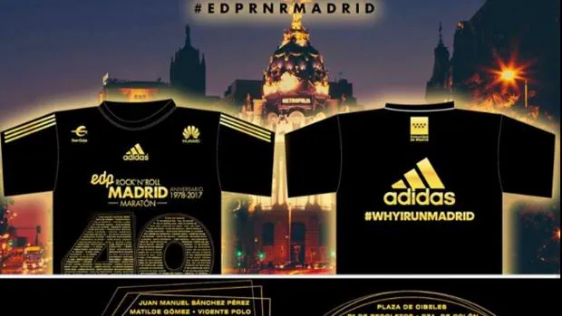 El Maratón de Madrid cumple 40 años y elige camiseta negra