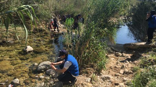 El río Xaló, uno de los atractivos del tramo recorrido este sábado