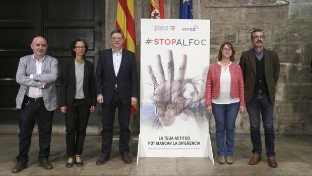Puig presentando la campaña de prevención de incendios, este sábado en Valencia