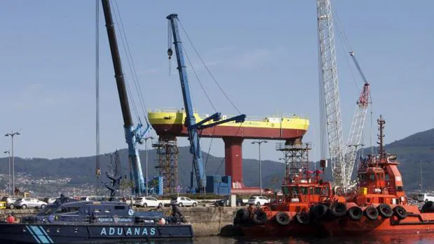 Imagen de la plataforma en el puerto de Vigo
