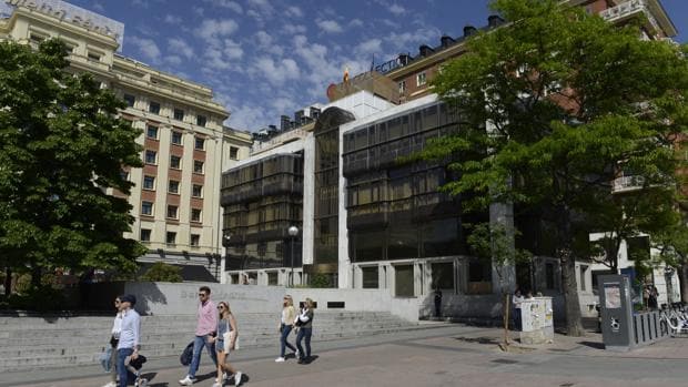 La antigua sede del Banco Madrid, en la plaza de Margaret Thatcher