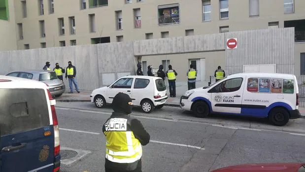 Imagen de la otra operación contra el yihadismo realizada este miércoles en Ceuta