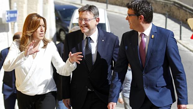 Imagen de Puig junto a Díaz durante su visita a Valencia de la pasada semana