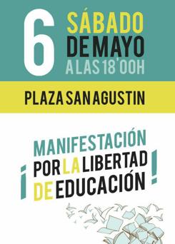 Imagen del cartel de la manifestación convocada el próximo sábado en Valencia