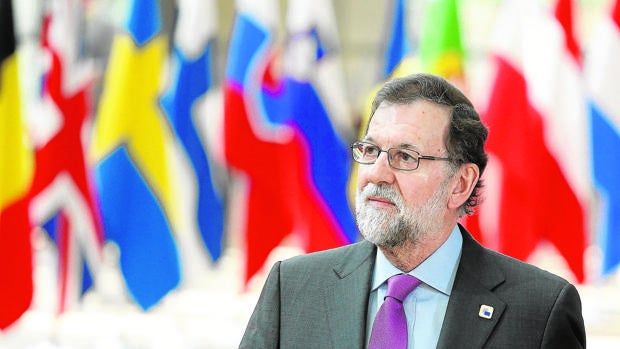 El presidente del Gobierno, Mariano Rajoy, el sábado pasado en el Edificio Europa, de Bruselas, al llegar al Consejo Europeo de los 27