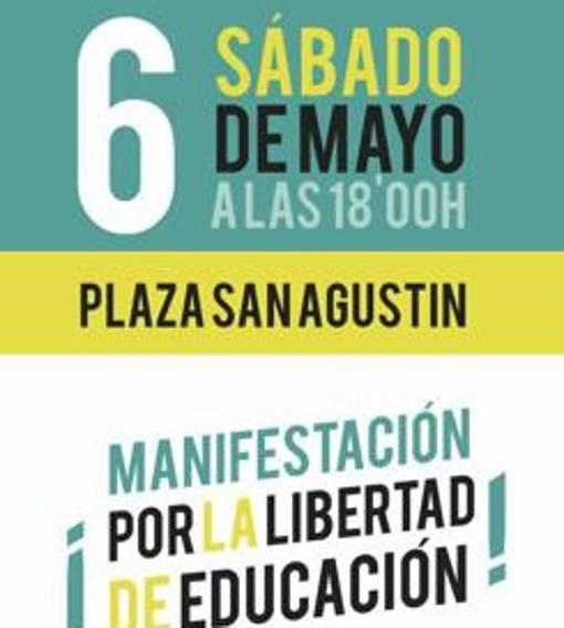 Imagen del cartel de la manifestación