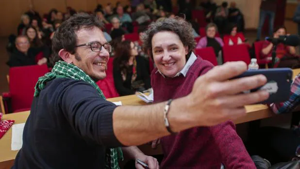 José María González «Kichi», en un acto de Anticapitalistas, corriente de la que forma parte en Podemos