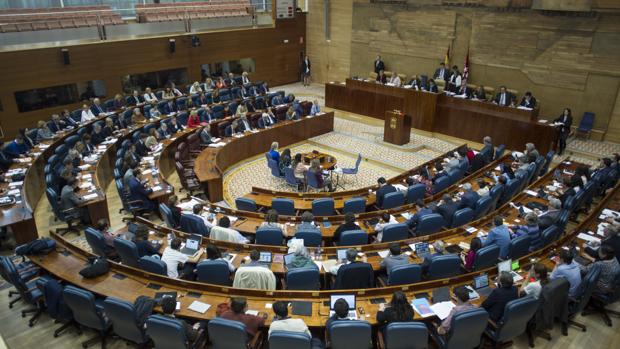 Pleno en la Asamblea de Madrid