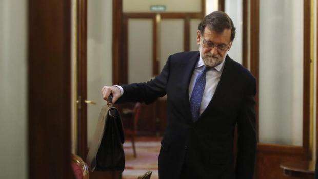Mariano Rajoy, ayer en el Congreso