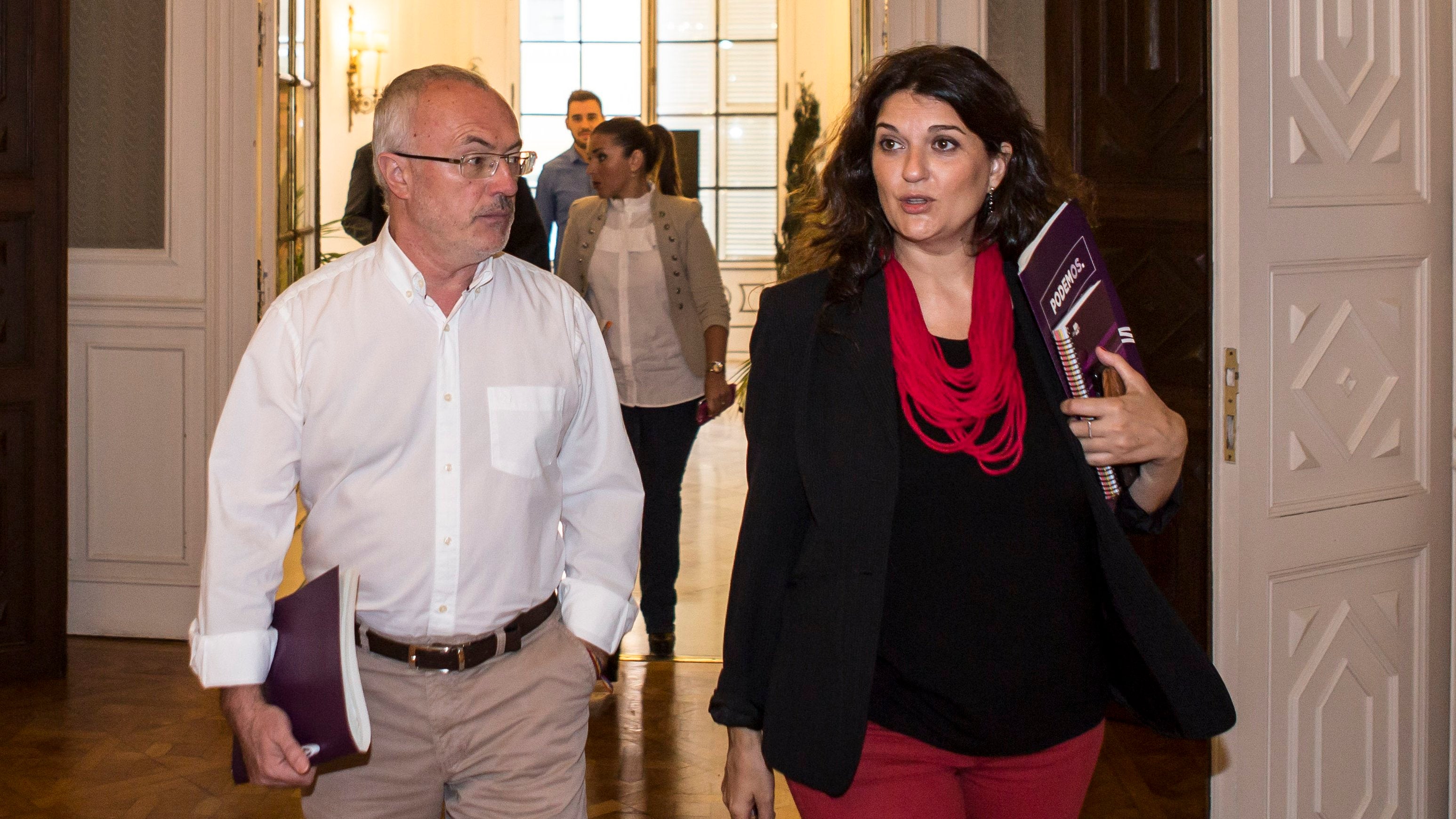 Antonio Montiel y Fabiola Meco, en las Cortes