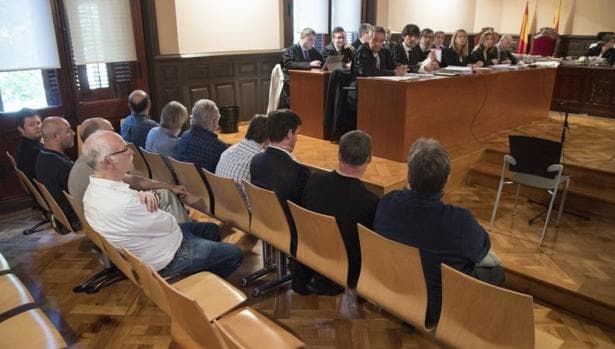 Sala de la Audiencia Provincial de Barcelona durante el juicio del caso Adigsa
