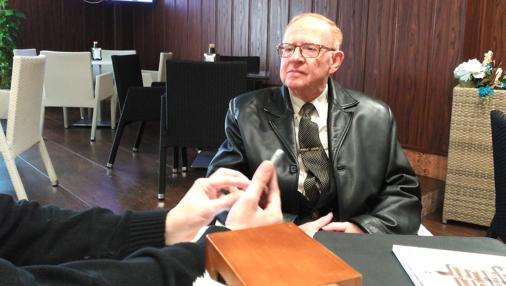 Maximiliano Pérez Flores durante la entrevista