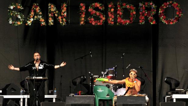 El grupo Émbolo, durante su actuación del sábado en San Isidro