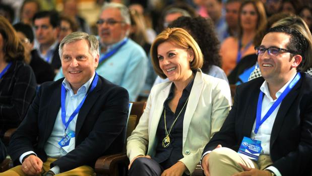 Francisco Cañizares, junto a Cospedal y Antonio Lucas-Torres