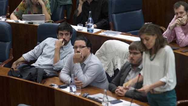 De izq. a dcha., Ramón Espinar, Jacinto Morano, Marco Candela y Lorena Ruiz-Huerta