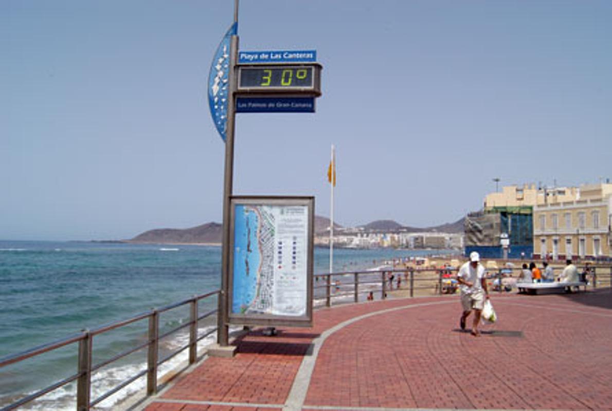 Playa de Las Canteras, en Las Palmas capital