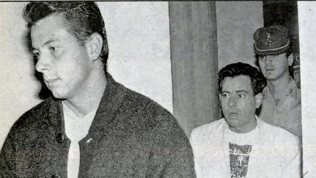 Antonio Jesús Barge, en primer término, y Carlos Parra, durante el juicio en 1993
