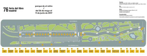 Plano de la Feria del Libro de Madrid 2017