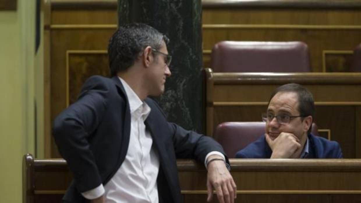 El diputado socialista Eduardo Madina en el Congreso de los Diputados