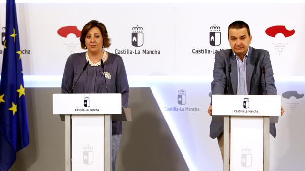 Patricia Franco y Francisco Javier Martínez Arroyo en el Consejo de Gobierno