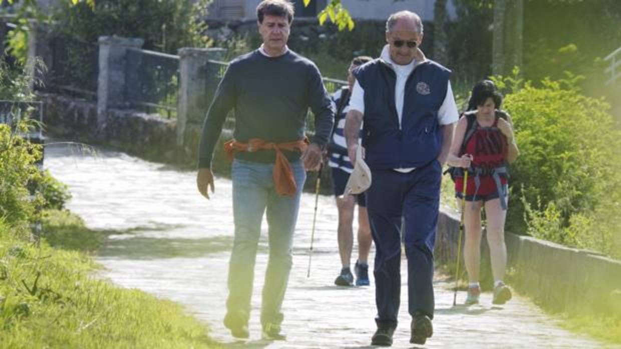 Imagen de Camps y Martínez de Irujo tomada este viernes en Lugo