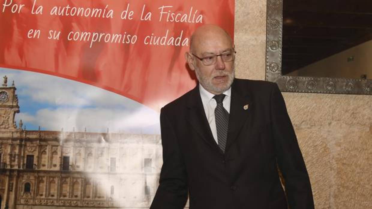 El fiscal general del Estado, José Manuel Maza, durante la apertura del XXXII Congreso ordinario de la Unión Progresista de Fiscales