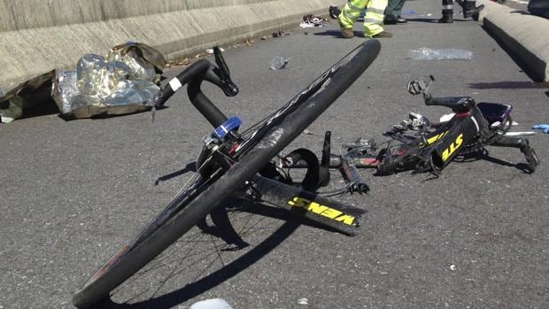 Imagen de un reciente atropello en una carretera española