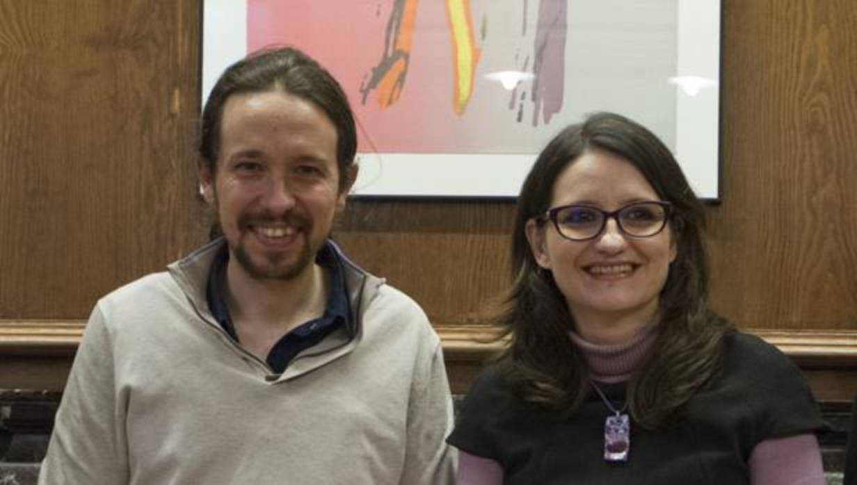 Imagen de archivo de Pablo Iglesias y Mónica Oltra