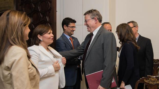 Isabel Bonig, este lunes durante la reunión del comité de seguimiento de financiación autonómica