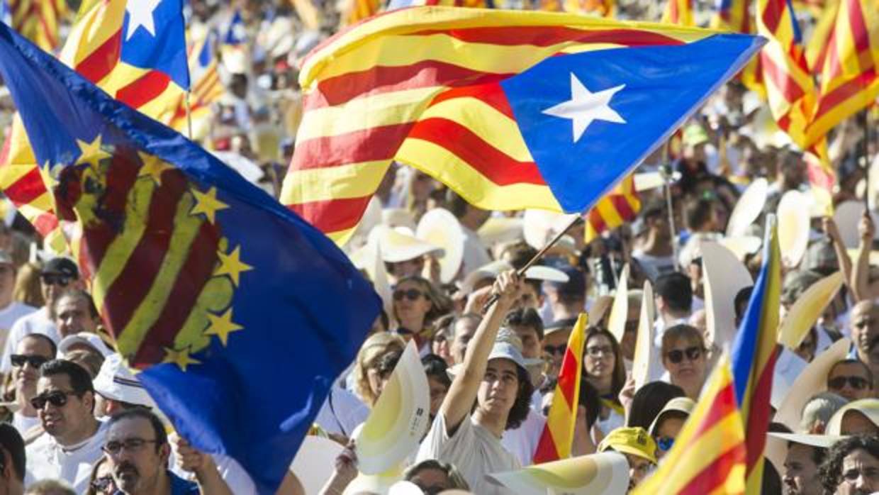 Manifestación por la independencia de Cataluña el pasado 11 de septiembre